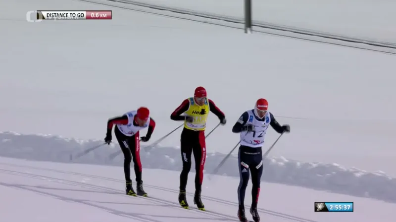 Finiš švýcarského dálkového běhu La Diagonela