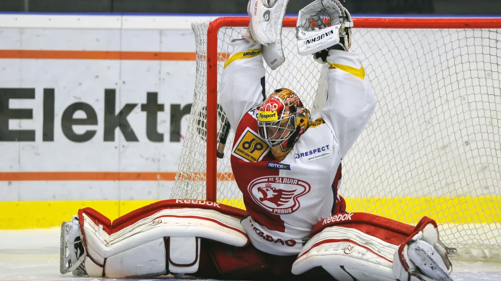 Brankář Slavie Dominik Furch