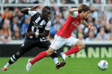 Tomáš Rosický v zápase Arsenalu s Newcastlem
