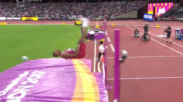 Zlatý pokus Baršima ve výškařském finále mužů