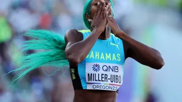 Finále běhu na 400 metrů se zlatou Millerovou-Uibovou