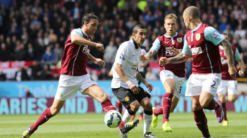Ángel di María z Manchesteru United v duelu s Burnley