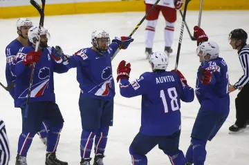 Slavící hokejisté Francie