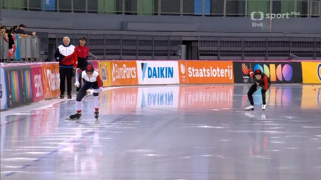 Jízda Nikoly Zdráhalové na 1000 metrů v Hamaru