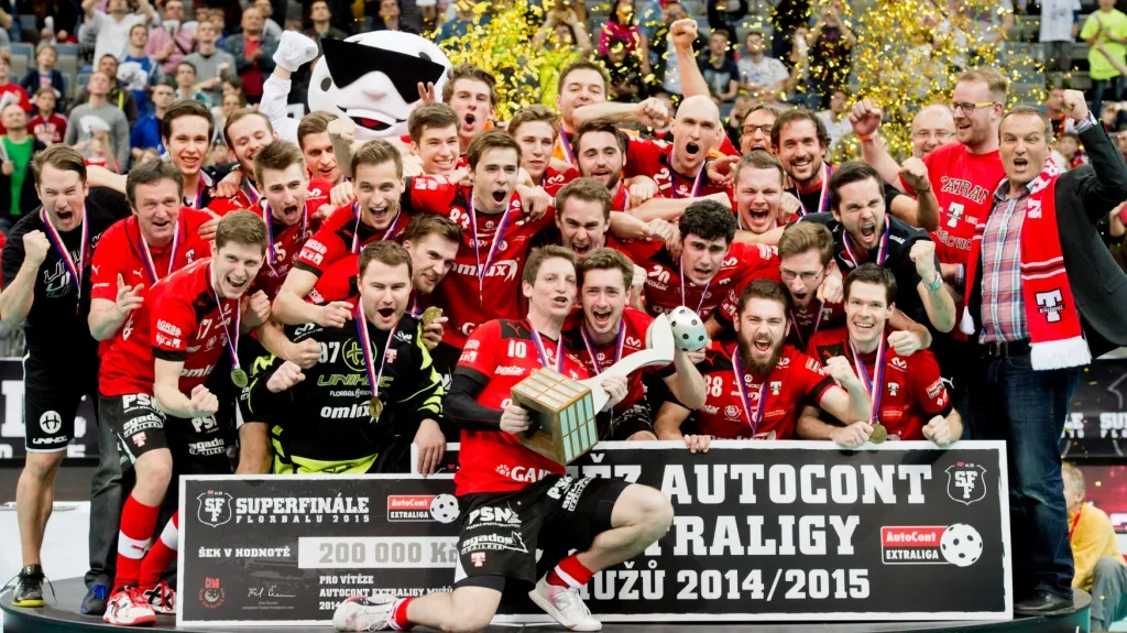 Tatran Střešovice oslavuje extraligový titul