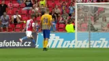 Gól v utkání Slavia - Opava: Hušbauer z pen. - 2:0 (51. min.)