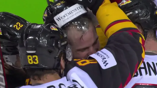 Gól v utkání Švýcarsko - Německo: Noebels - 3:2 (rozh. sam. nájezd)