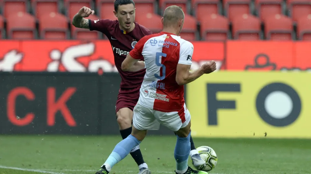 Karlsson a Coufal v derby Slavia - Sparta