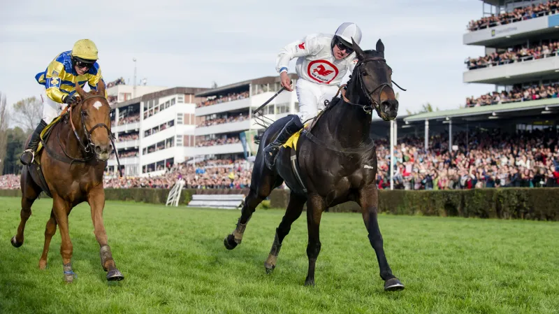 Těsný souboj v závěru dostihu