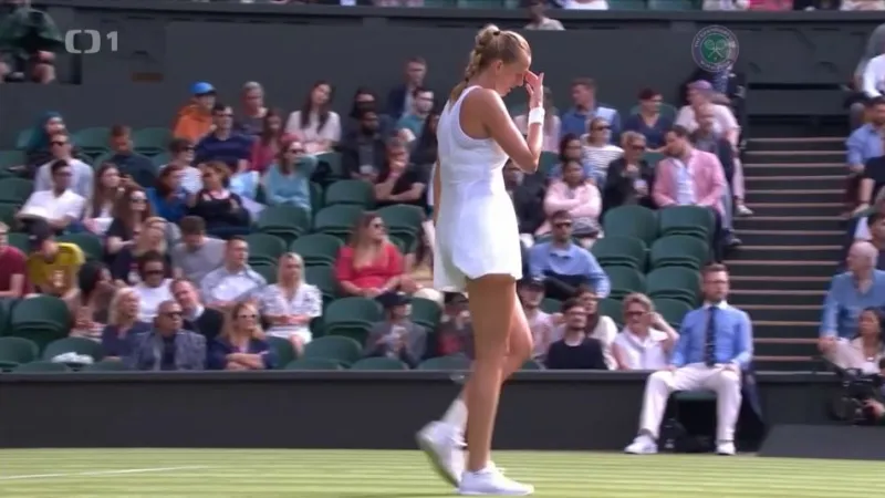 Kvitová se s Wimbledonem rozloučila velmi záhy
