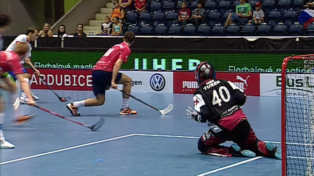 Florbalové utkání Česko - Slovensko