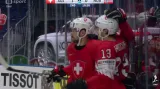 Gól v utkání Švýcarsko - Norsko: Hischier – 2:0 (21. min.)