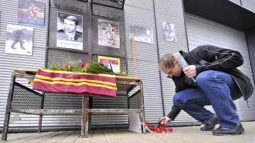 Pietní místo na počest Jiřího Holíka