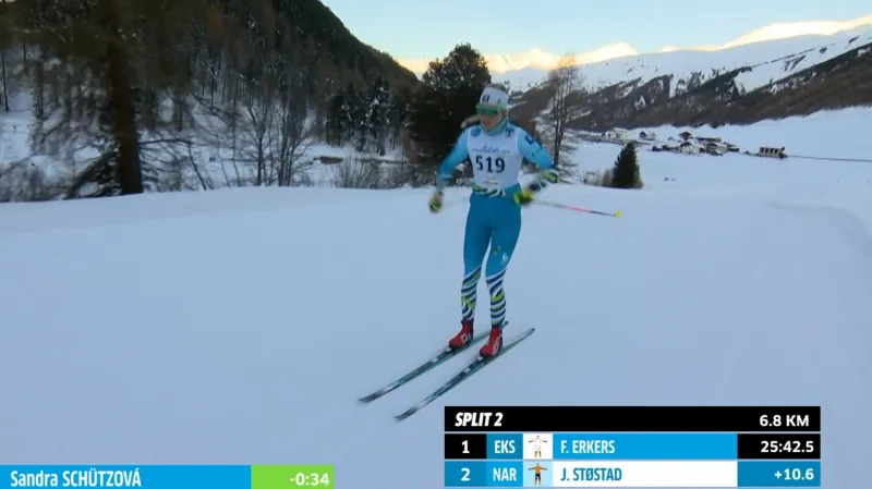 Schützová byla ve sprintech v La Venostě šestá