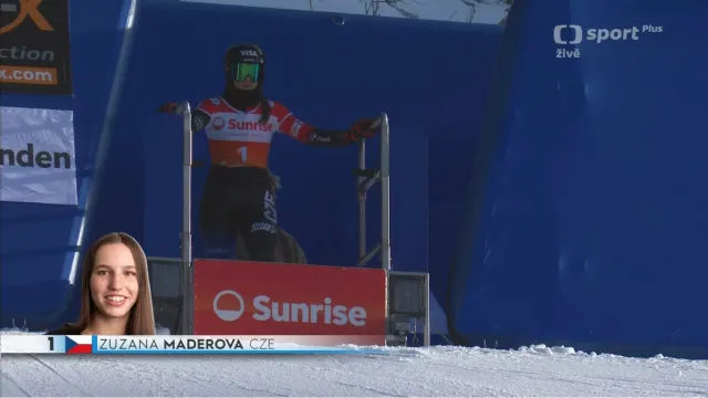 Vyrovnané finále paralelního slalomu se Zuzanou Maděrovou