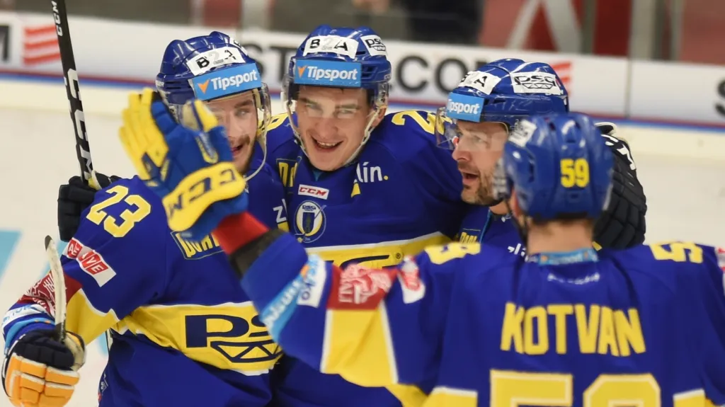 Radost hokejistů Zlína