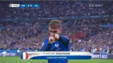 Gól v utkání Francie - Island: Griezmann - 4:0 (45. min.)