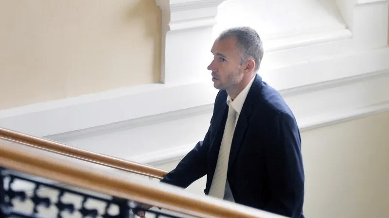 Brankář Olomouce Petr Drobisz