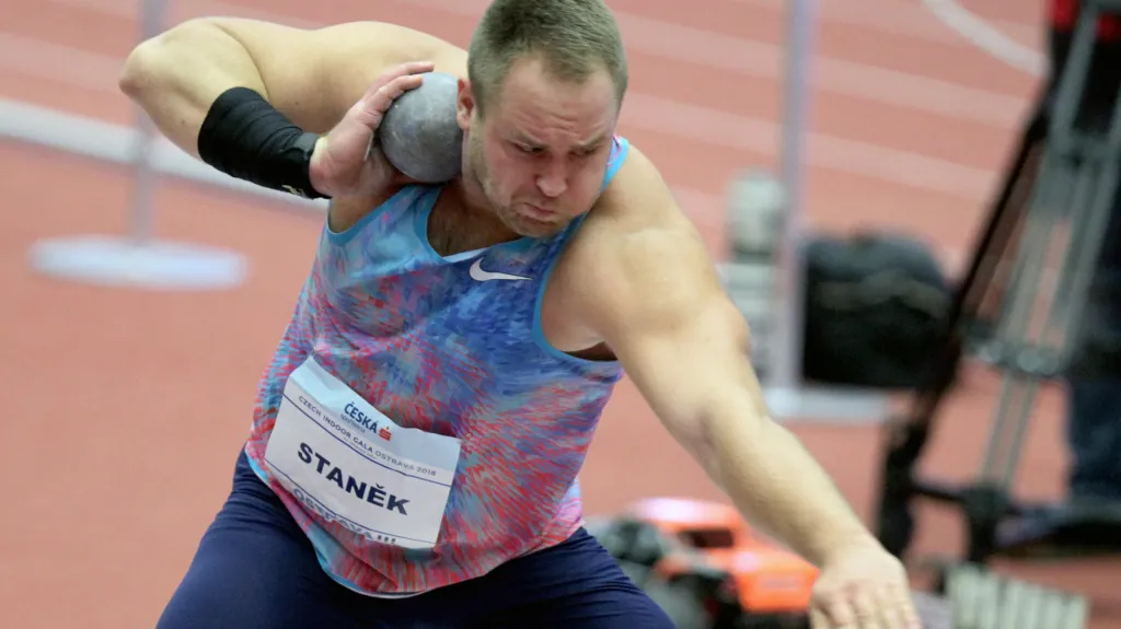 Tomáš Staněk na atletickém mítinku Czech Indoor Gala