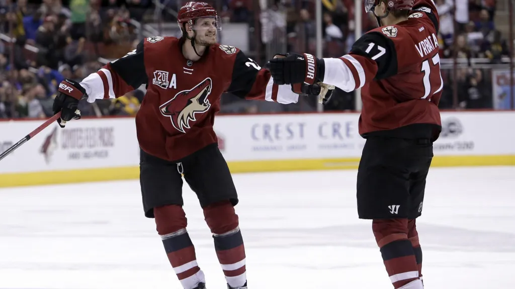 Radim Vrbata se raduje z gólu