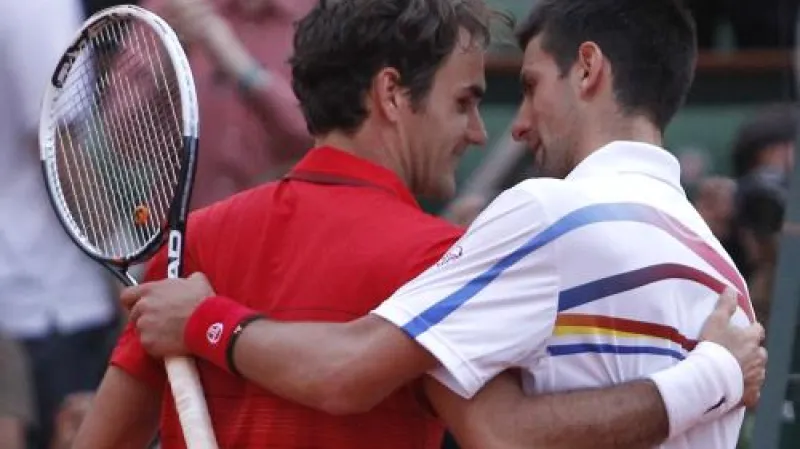 Roger Federer a Novak Djokovič
