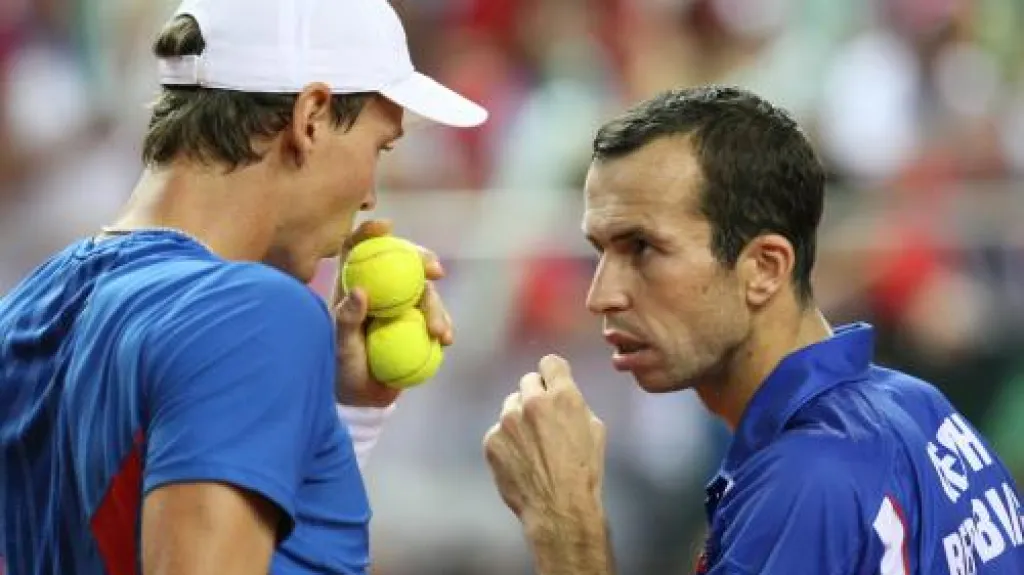 Radek Štěpánek a Tomáš Berdych