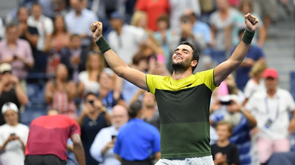 Matteo Berrettini slaví velké vítězství nad Gaelem Monfilsem