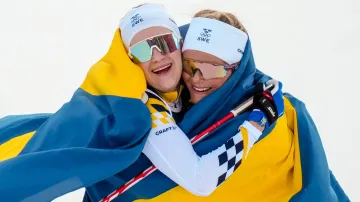 Záznam skiatlonu žen