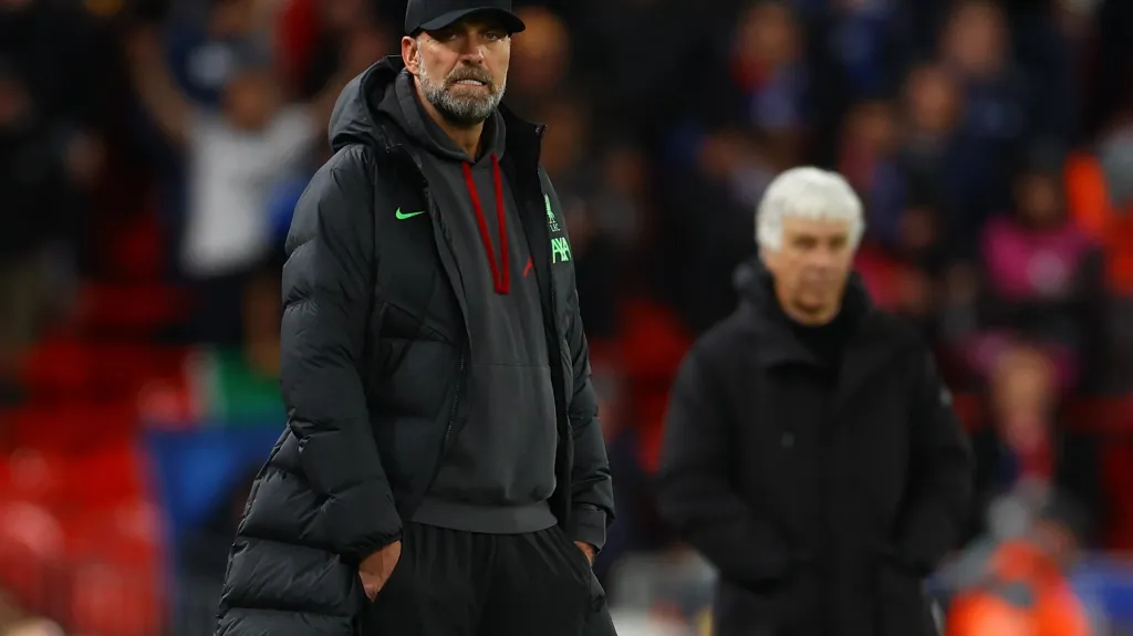 Rozčarovaný trenér Liverpoolu Jürgen Klopp