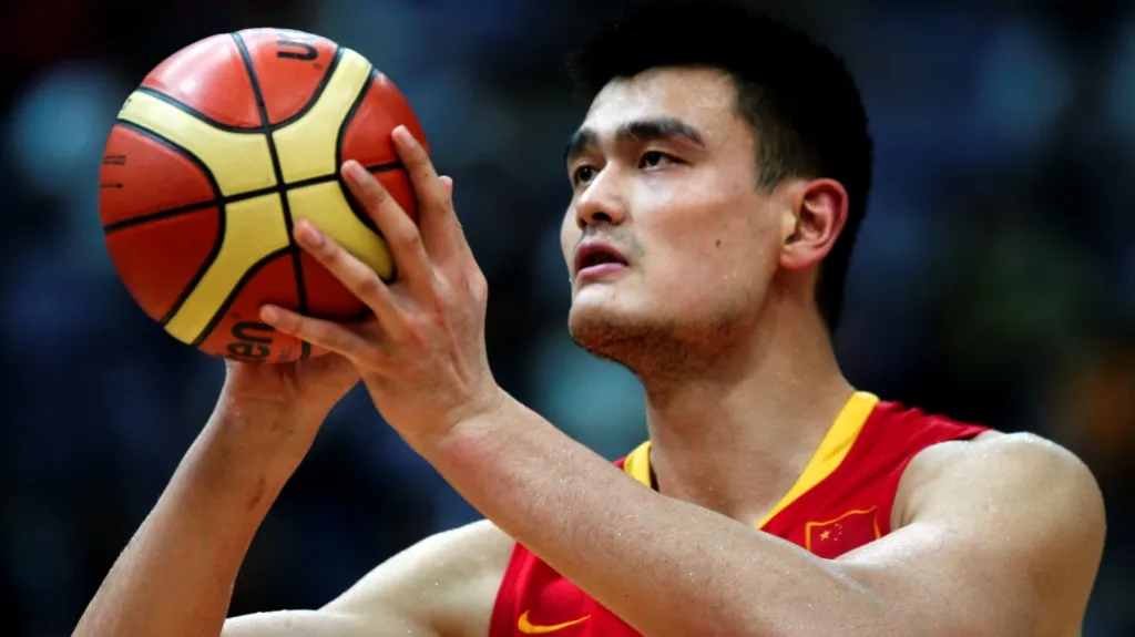 Jao Ming v reprezentačním dresu Číny