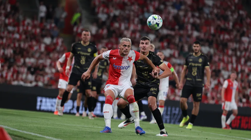 Tomáš Holeš v utkání proti Hradci Králové