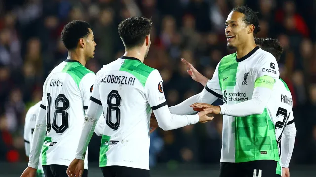 Gól v utkání Sparta – Liverpool: 1:5 – Szoboszlai (90.+4 min.)