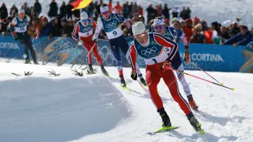 Závěr skiatlonu mužů