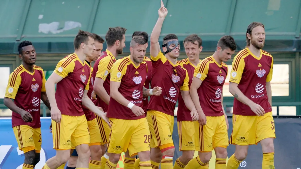 Radost hráčů Dukly Praha