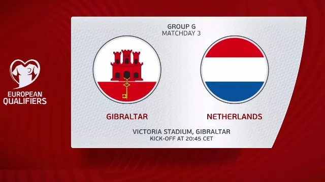 Sestřih utkání Gibraltar - Nizozemsko