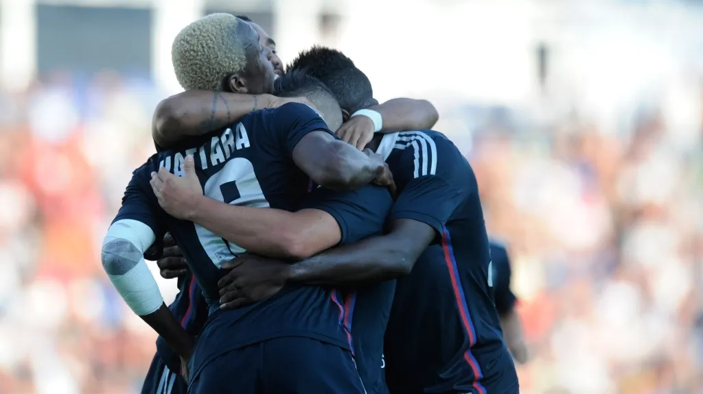 Radost hráčů Lyonu