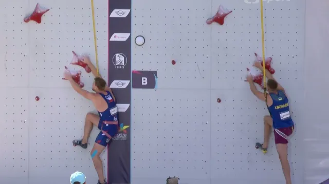 Výkony Kříže a Buriana v kvalifikaci ME v lezení na rychlost