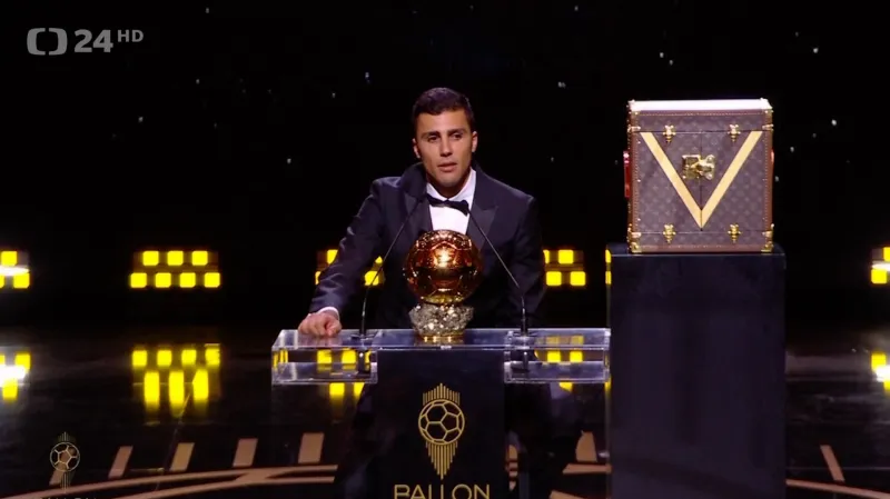 Rodri získal Zlatý míč poprvé v kariéře