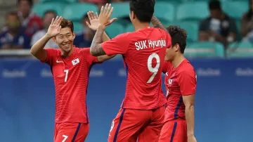 Radost fotbalistů Jižní Koreje