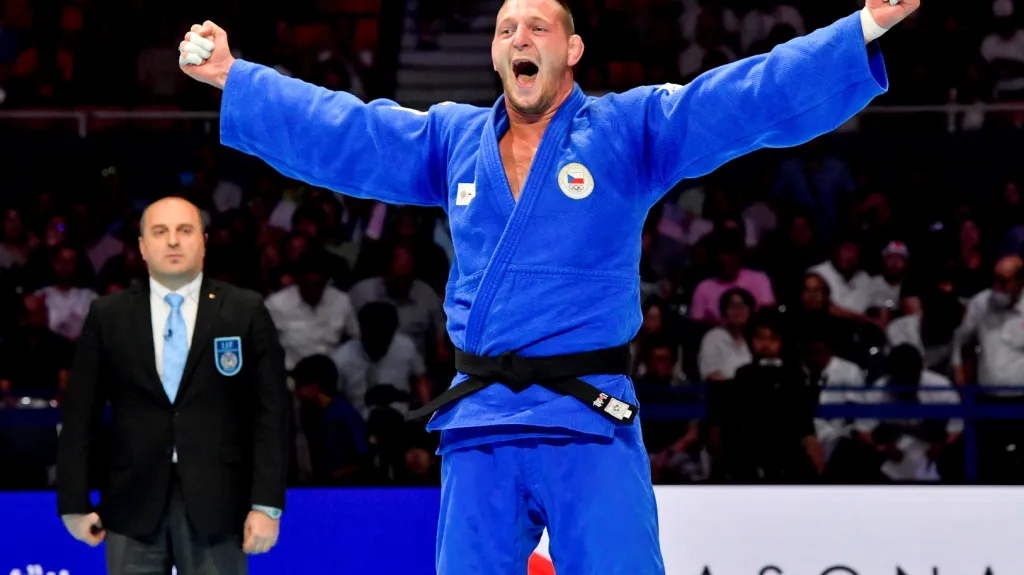 Krpálek bezprostředně po výhře ve finále MS