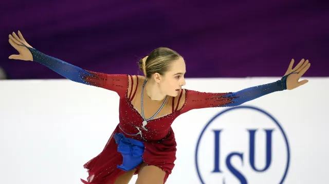 Záznam krátkého programu žen na ME v krasobruslení