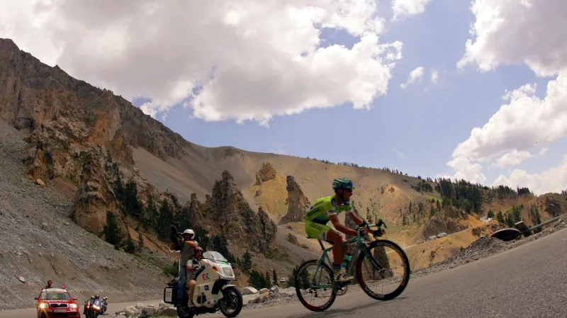 Stoupání na Col d'Izoard