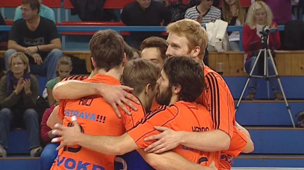 Radost volejbalistů Ostravy