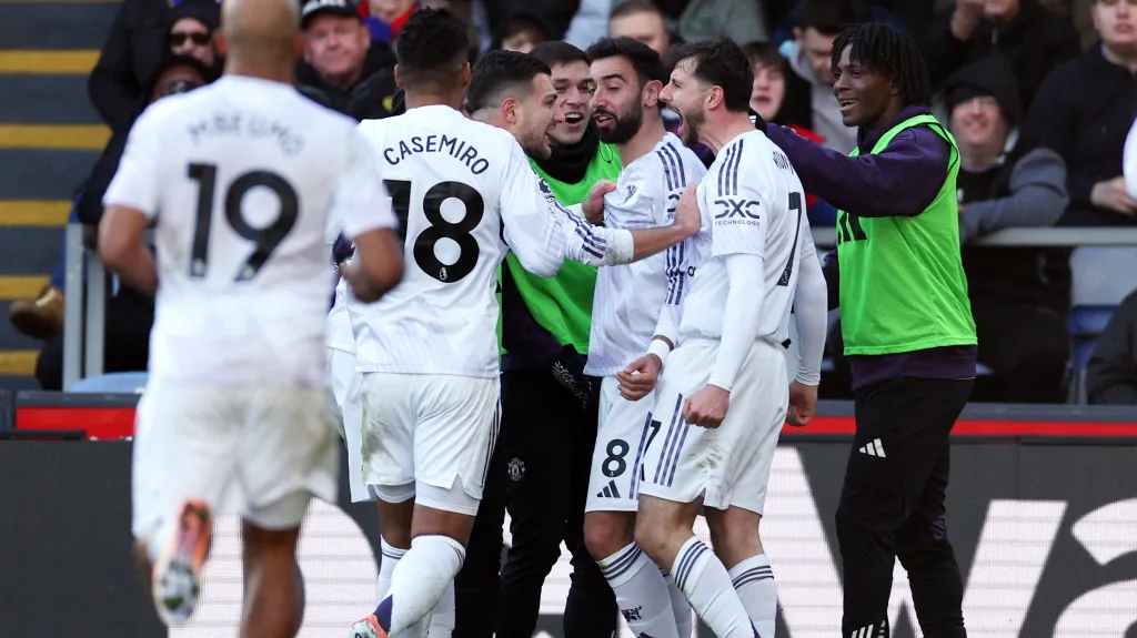 Radost fotbalistů Manchesteru United