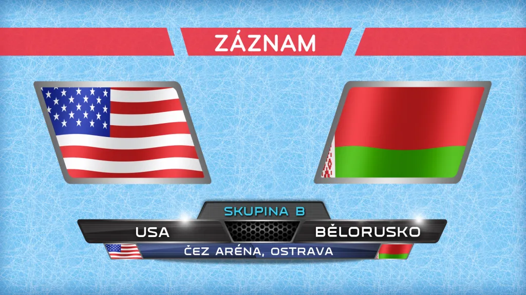Záznam utkání USA - Bělorusko