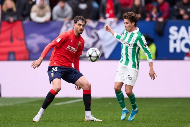 Betis už je sedm zápasů bez výhry, v Pamploně remizoval 1:1