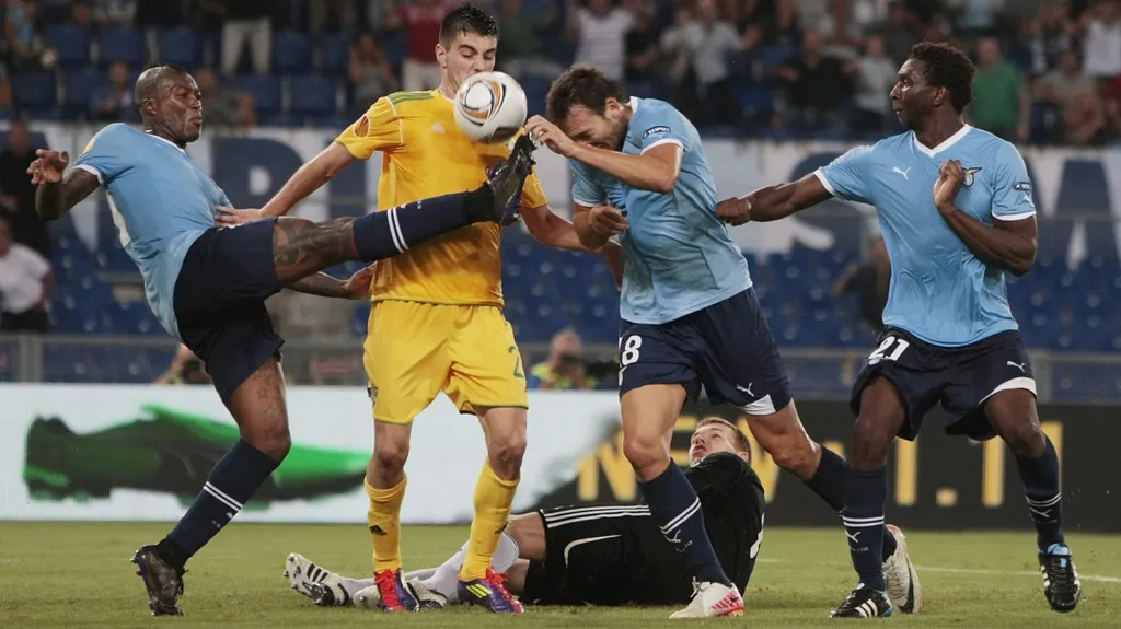 Utkání Lazio - Vaslui