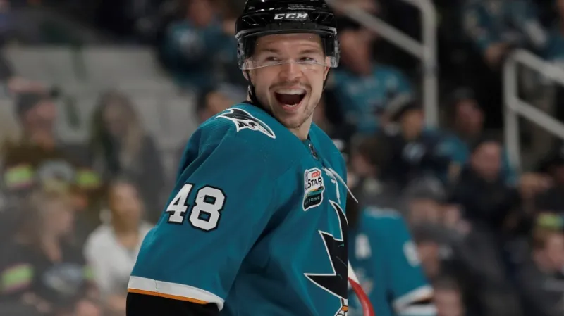Tomáš Hertl ze San Jose Sharks