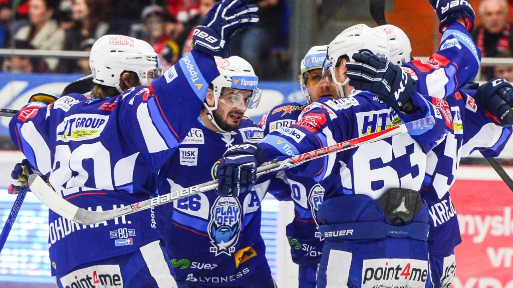 Radost hokejistů Komety Brno