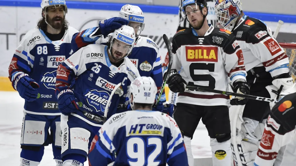 Radost hokejistů Brna